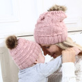 Mom And Baby Hat Acrylic Knitted Hat